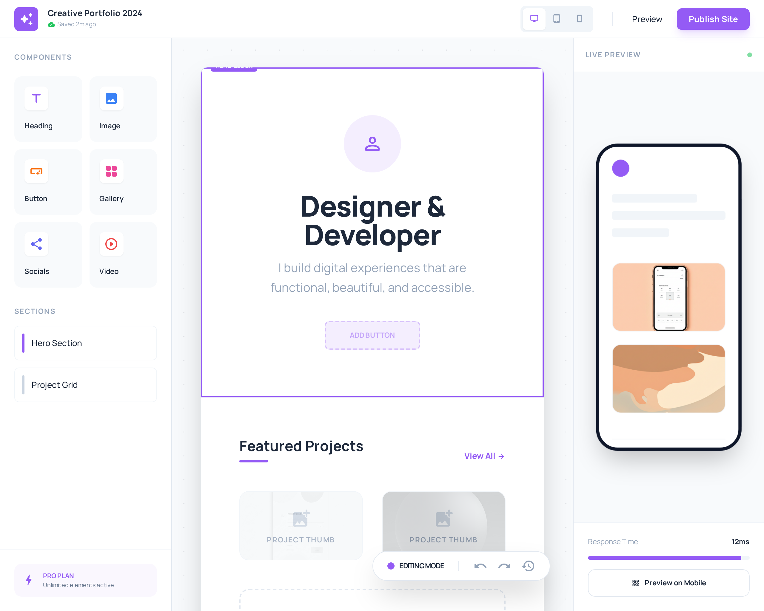 Custom Portfolio Builder